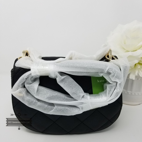 🔽 Kate spade emerson quilted black cossbody rita - Picture 5 of 8